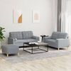 vidaXL Sofa Set Light grey