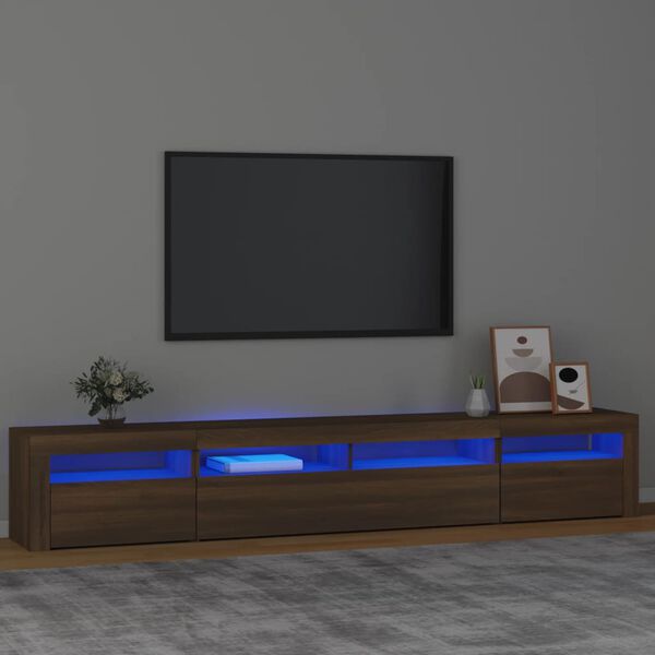 vidaXL TV Cabinet Brown Oak Engineered Wood Large TV Cabinet