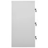 vidaXL Locker Cabinet Set of 5 Light Grey Steel Medium Locker Cabinet