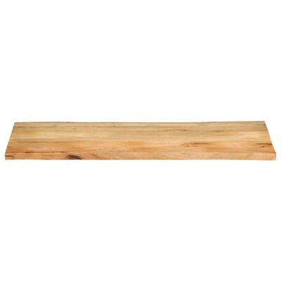 Flat wooden board or plank with beveled edges, light wood color