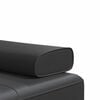 vidaXL L-shaped Sofa Bed Black Faux leather, plywood, metal Large
