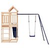 vidaXL Outdoor Playset Natural Wood Solid Pine Wood Large Durable