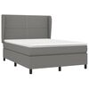 vidaXL Box Spring Bed Dark grey