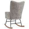 vidaXL Rocking Chair Light Grey
