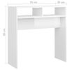 vidaXL Console Table High gloss white Engineered wood Medium