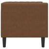 vidaXL Chesterfield Sofa Chair Brown Faux leather, plywood, solid wood