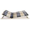 vidaXL Slatted Bed Base without Mattress with 42 Slats 7 Zones 100 x 78.7 "