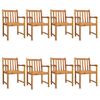 vidaXL Garden Dining Set Acacia wood Solid acacia wood Large Stackable