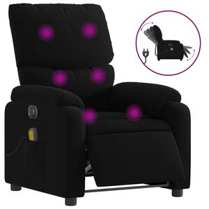 vidaXL Electric Massage Recliner Chair Black