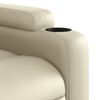 vidaXL Recliner Chair Cream Faux leather, metal, plywood Standard