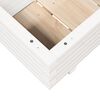 vidaXL Garden Planter White Solid pinewood Decorative Inlays