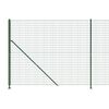 vidaXL Wire Mesh Fence with Flange Green 5.9x82.0'