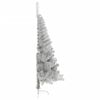 vidaXL Christmas Tree Silver PET 70.9 in Decorative Inlays
