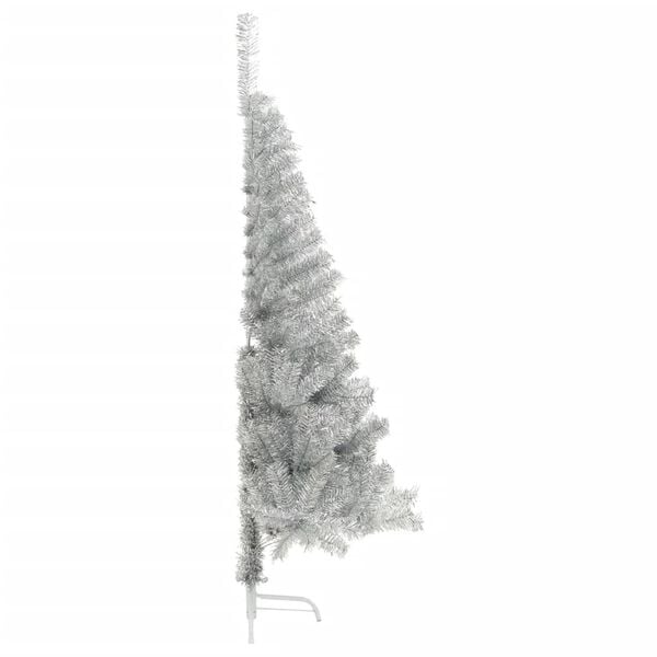 vidaXL Christmas Tree Silver PET 70.9 in Decorative Inlays
