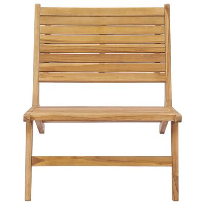 vidaXL Patio Chair Solid Teak Wood