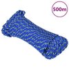 vidaXL Boat Rope Blue 0.12 " 1640.4 ' Polypropylene