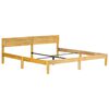 vidaXL Bed Frame Natural Mango Wood Solid Mango Wood 79 in Durable