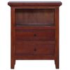 vidaXL Side Cabinet Classical Brown 23.6"x11.8"x29.5" Solid Mahogany Wood