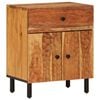vidaXL Bedside Cabinet Natural wood color