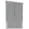 vidaXL Garden Shed Grey Galvanized steel, metal Medium Storage