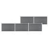 vidaXL Garden Fence WPC 343.3"x41.7" Gray