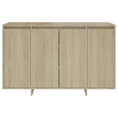 vidaXL Sideboard Sonoma Oak 47.2"x16.1"x29.5" Engineered Wood