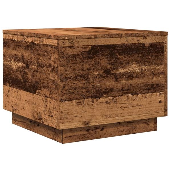 vidaXL Coffee Table Old wood Engineered wood 19.7x19.7x15.7 in