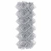 vidaXL Chain Link Fence Silver 25 x 0.6 ft Galvanized steel