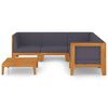 vidaXL Garden Lounge Set Dark grey