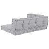 vidaXL Pallet Sofa Cushion Gray fabric