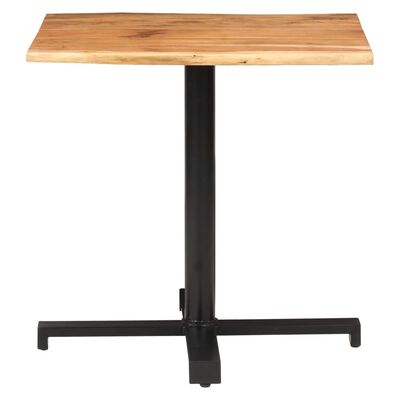 vidaXL Bistro Table with Live Edges 31.4"x31.4"x29.5" Solid Acacia Wood