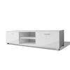 vidaXL TV Stand High-gloss white Engineered wood, MDF Medium TV Cabinet