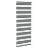 vidaXL Zebra Blind Dark grey Polyester 23.6 x 39.4 in Zebra Blind