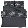 vidaXL Duvet Cover Set Set of 2 Black 100% Cotton Standard Durable