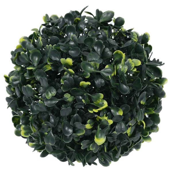 vidaXL Artificial Boxwood Ball Mixed green Polyethylene Small Solar