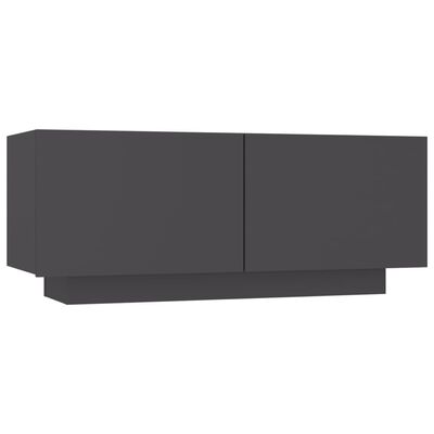 vidaXL TV Stand Gray 39.4"x13.8"x15.7" Engineered Wood