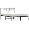 vidaXL Bed Frame Metal Bed Frame Rectangular Bed Frame with Headboard