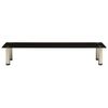 vidaXL TV Stand Black 39.4"x13.8"x6.7" Tempered Glass