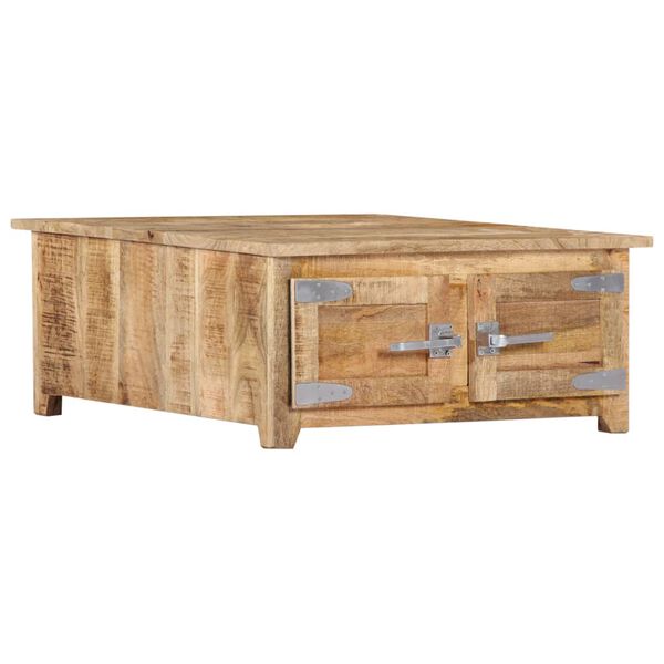 vidaXL Coffee Table Natural Mango Wood Solid Mango Wood Compact