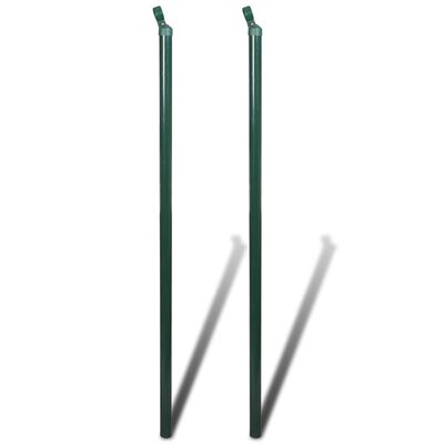 vidaXL Chain Link Fence with Posts Steel 3.3'x49.2' Green