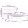 vidaXL Bed Frame White
