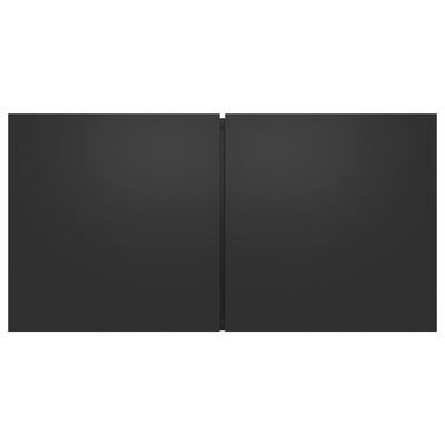 vidaXL Hanging TV Stands 3 Pcs Black 23.6"x11.8"x11.8"