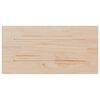 vidaXL Table Top Set of 2 Natural Solid Pine Wood 31.5x15.7 in Durable