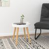 vidaXL Side Table White Engineered wood Small Durable Side Table