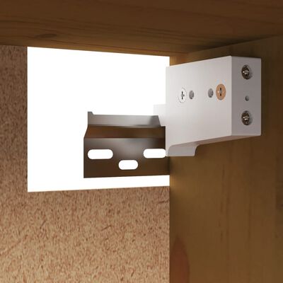 vidaXL Wall Cabinets 2 pcs Honey Brown 31.5"x11.8"x13.8" Solid Wood Pine