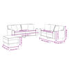 vidaXL Sofa Set Black
