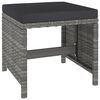 vidaXL Outdoor Dining Set Grey
