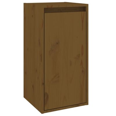 vidaXL Wall Cabinets 2 pcs Honey Brown 11.8"x11.8"x23.6" Solid Wood Pine
