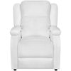 vidaXL Massage Recliner Chair White Faux Leather