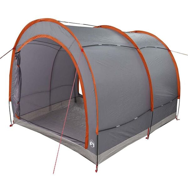 vidaXL Bike Storage Tent with Roof Grey and Orange 256 x 222 x 182 cm